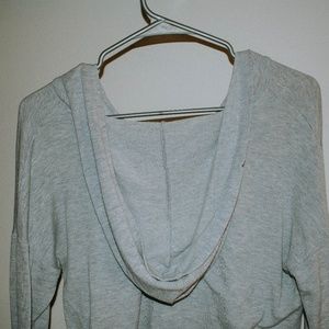 Grey/Blue Sweater With Hood